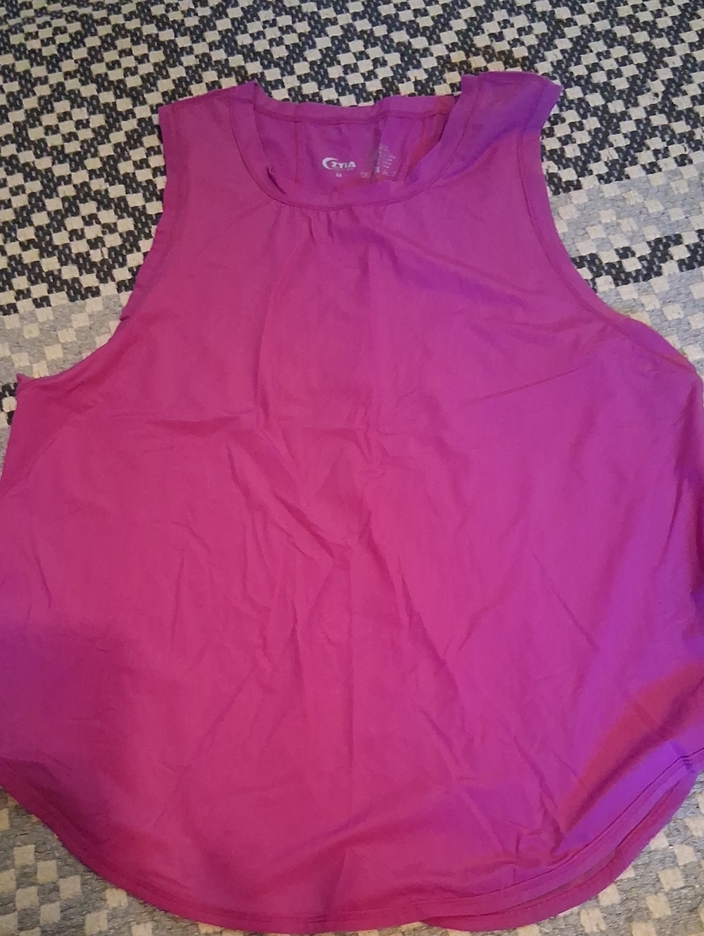 Zyia Bright Magenta Athletic Tank Top